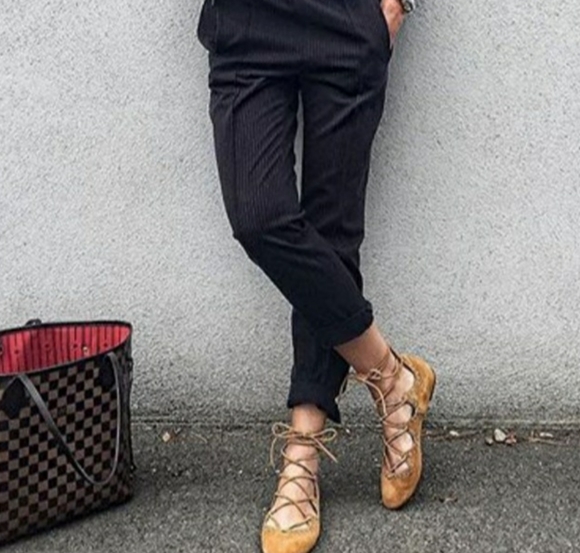 Isabel Marant Leo Lace Up Tie Ballerinas - Picture 1 of 10